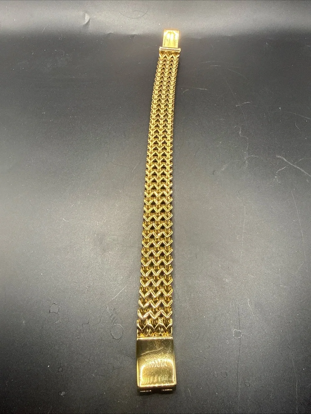 Invicta Gold Tone Men's Multi-Row Link Bracelet 9.5 inch